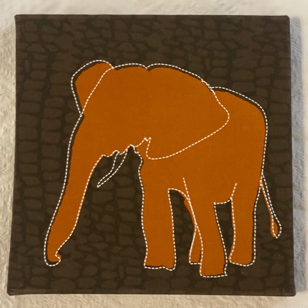 Elephant on Canvas - 10x10